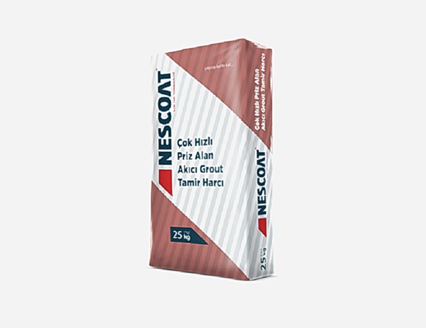 Çok Hızlı Priz Alan Akıcı Grout Tamir Harcı